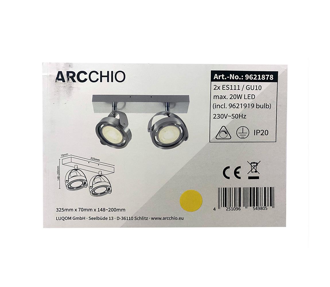 Arcchio Arcchio - LED Stmívatelné bodové svítidlo MUNIN 2xES111/GU10/11,5W/230V 
