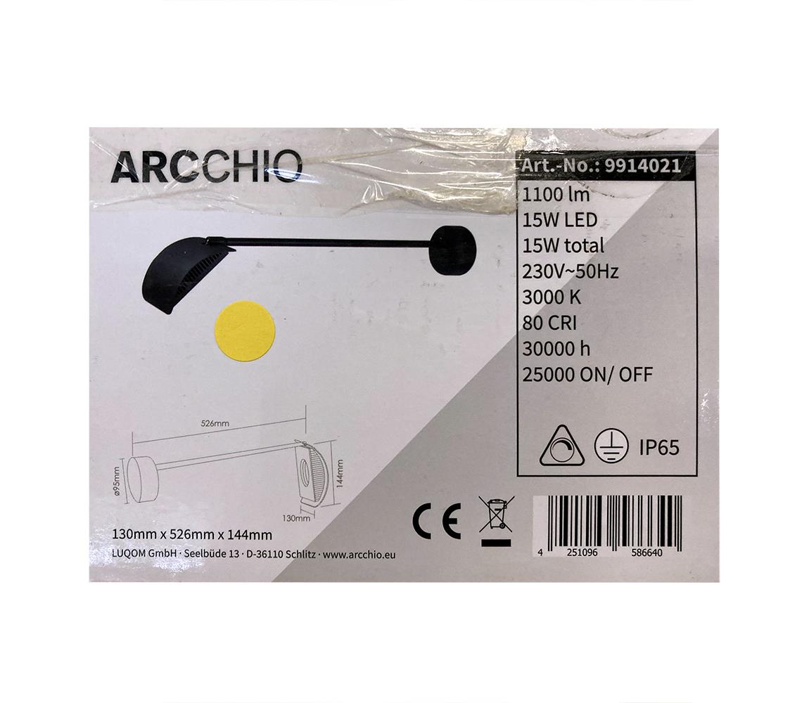 Arcchio Arcchio - LED Venkovní nástěnné svítidlo GRAYSON LED/15W/230V IP65 LW1110