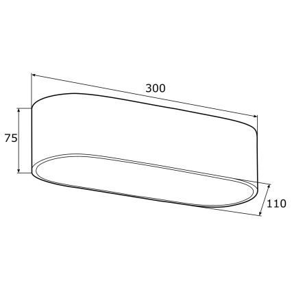 Argon 0903 - Stropní svítidlo TONI 2xE27/15W/230V černá