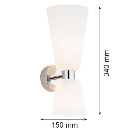 Argon 1033 - Nástěnné svítidlo RENO 2xE14/7W/230V