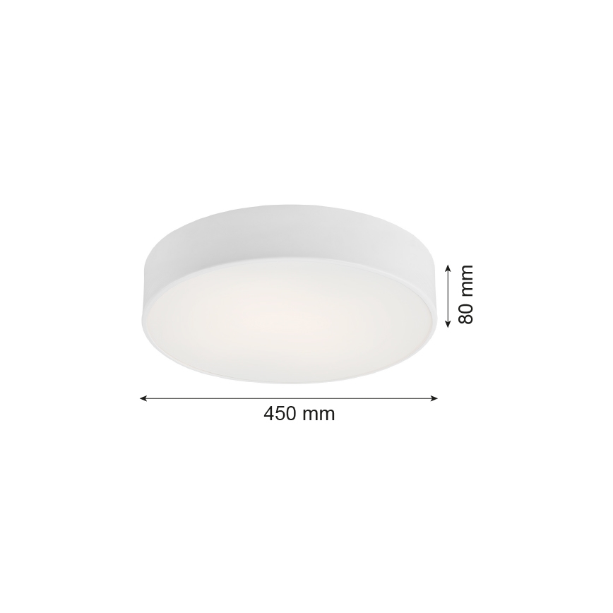 Argon 1188 - Stropní svítidlo DARLING 3xE27/15W/230V pr. 45 cm bílá
