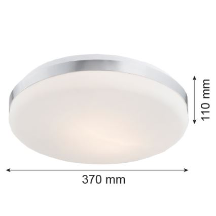 Argon 1199 - Stropní svítidlo SALADO 3xE27/15W/230V pr. 37 cm matný chrom