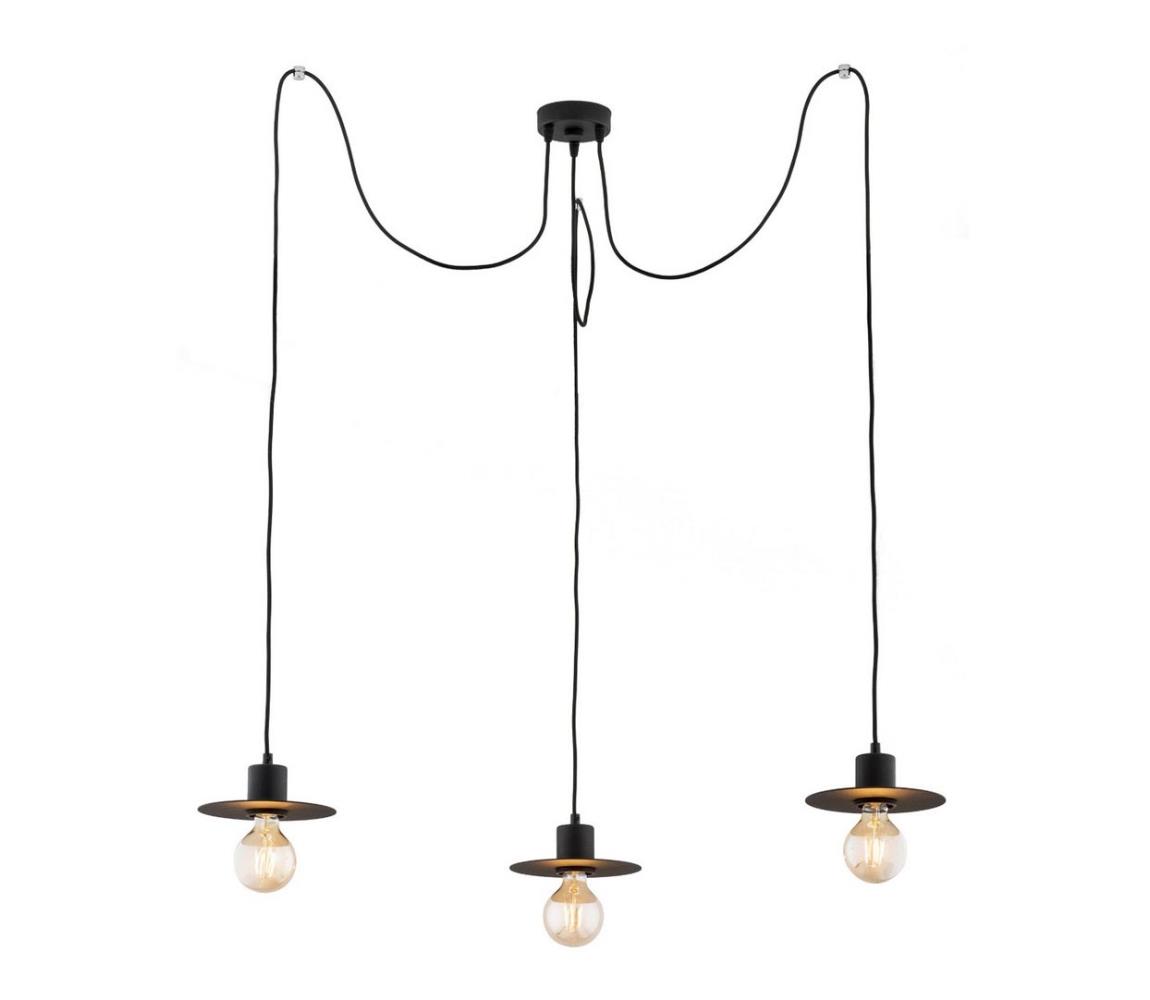 Argon Argon 1377 - Lustr na lanku CORSO 3xE27/15W/230V černá AR1377
