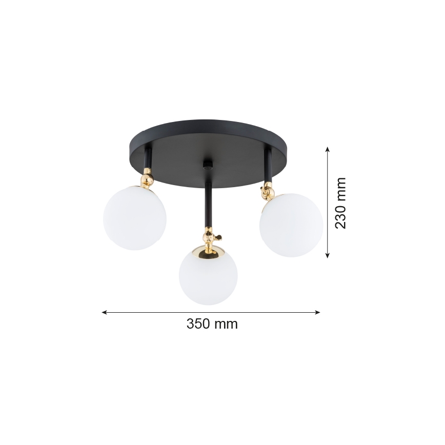Argon 1436 - Koupelnový přisazený lustr LATINA 3xE14/40W/230V IP44