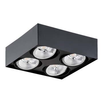 Argon 1745 - Bodové svítidlo RODOS 4xGU10-AR111/12W/230V černá