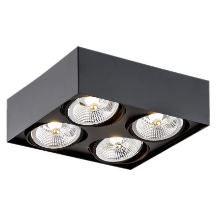 Argon 1745 - Bodové svítidlo RODOS 4xGU10-AR111/12W/230V černá