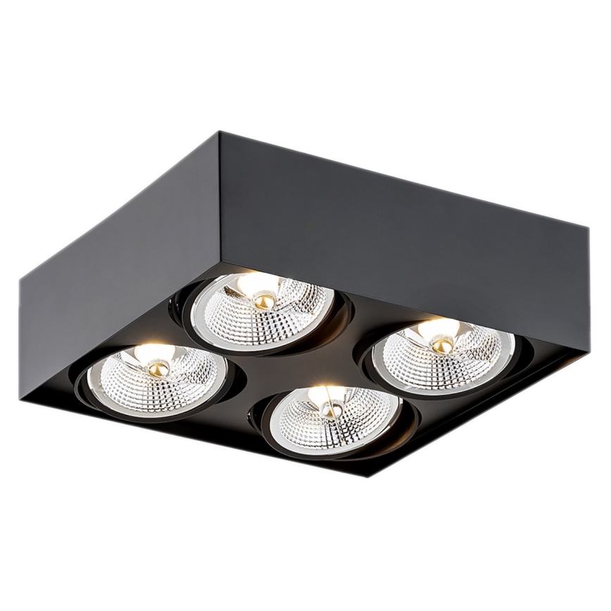 Argon 1745 - Bodové svítidlo RODOS 4xGU10-AR111/12W/230V černá