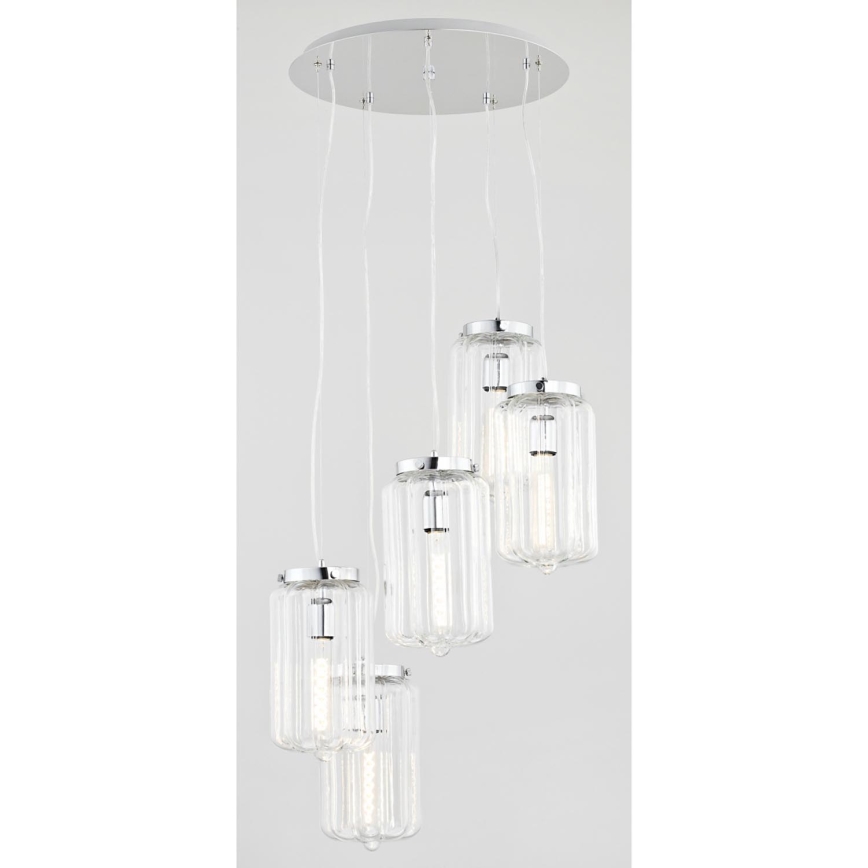 Argon 2059 - Závěsné svítidlo BALI 5xE27/60W/230V
