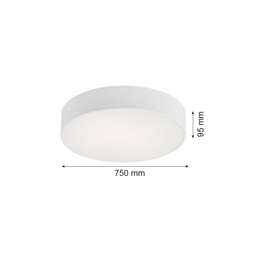 Argon 2534 - Stropní svítidlo DARLING 6xE27/15W/230V pr. 75 cm bílá