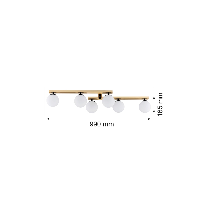 Argon 2544 - Přisazený lustr FREEMONT 6xE14/7W/230V
