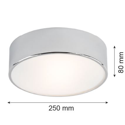 Argon 3083 - Stropní svítidlo DARLING 2xE27/15W/230V pr. 25 cm stříbrná