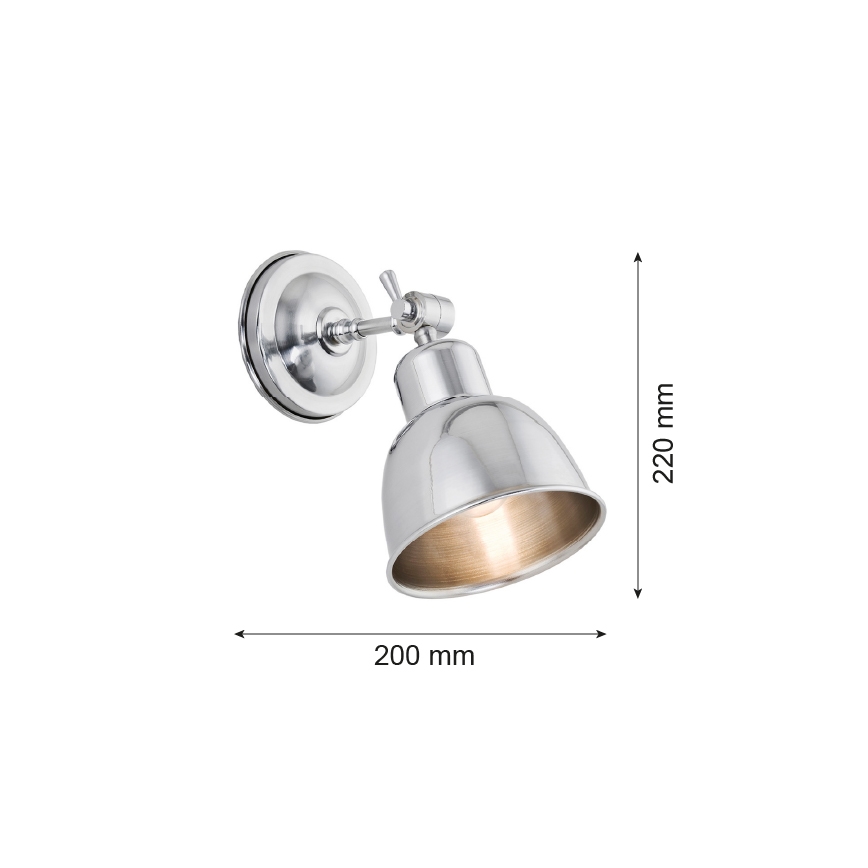 Argon 3172 - Nástěnné svítidlo EUFRAT 1xE27/60W/230V