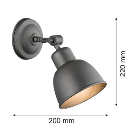 Argon 3183 - Nástěnné svítidlo EUFRAT 1xE27/60W/230V