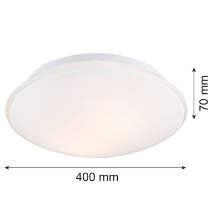 Argon 3224 - Stropní svítidlo GIN 3xE27/15W/230V bílá
