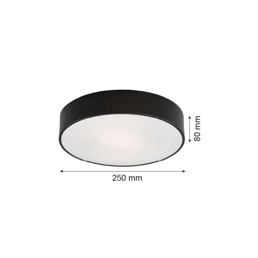 Argon 3569  - LED Stropní svítidlo DARLING LED/12W/230V pr. 25 cm černá