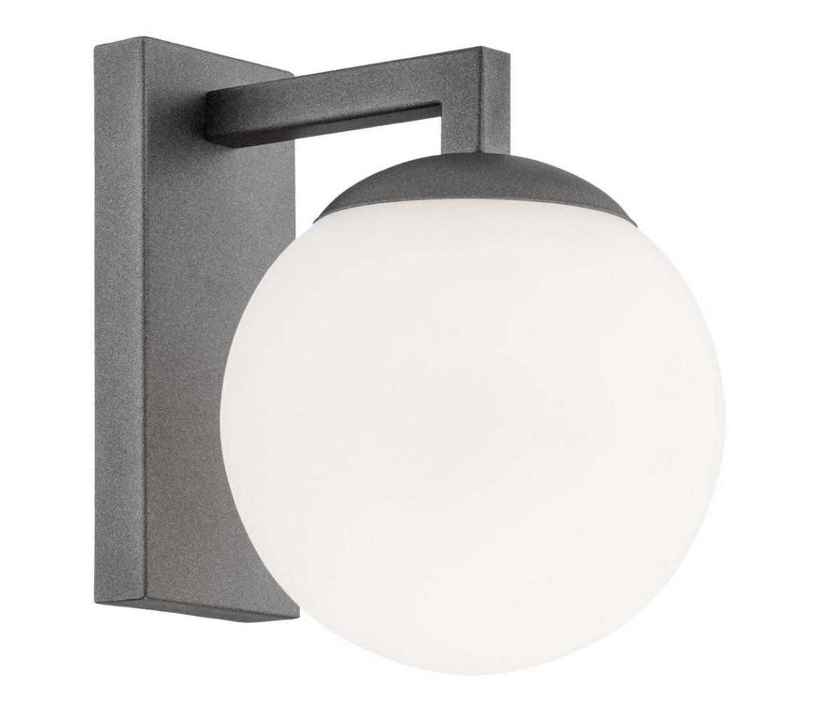 Argon Argon 3734 - Nástěnná lampa ASPEN 1xE27/15W/230V antracit AR3734