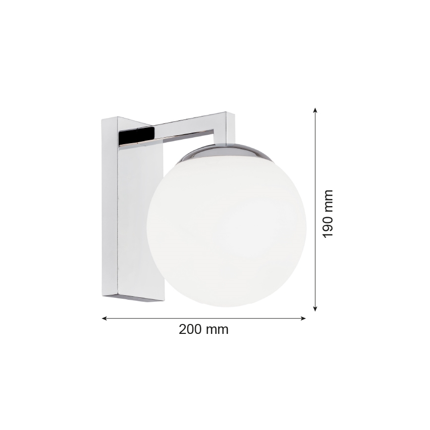 Argon 3735 - Nástěnná lampa ASPEN 1xE27/15W/230V lesklý chrom