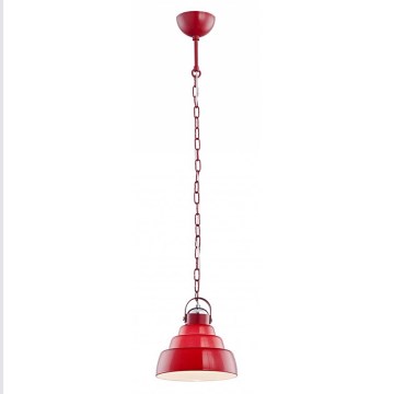 Argon 377 - Lustr MARGERITA 1xE27/60W/230V červený 20 cm