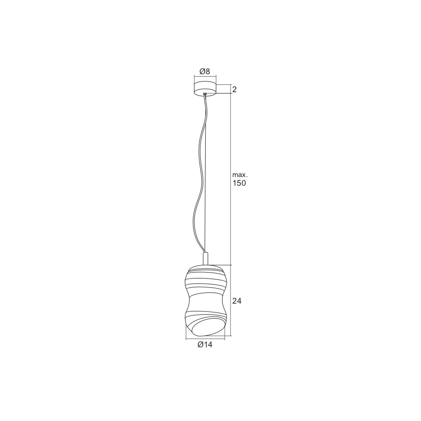 Argon 3797 - LED Lustr na lanku COMO LED/5W/230V