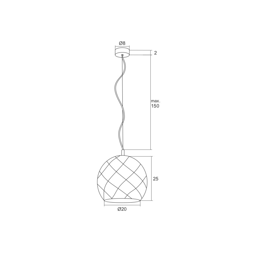 Argon 3801 - LED Lustr na lanku BELLUNO LED/8W/230V