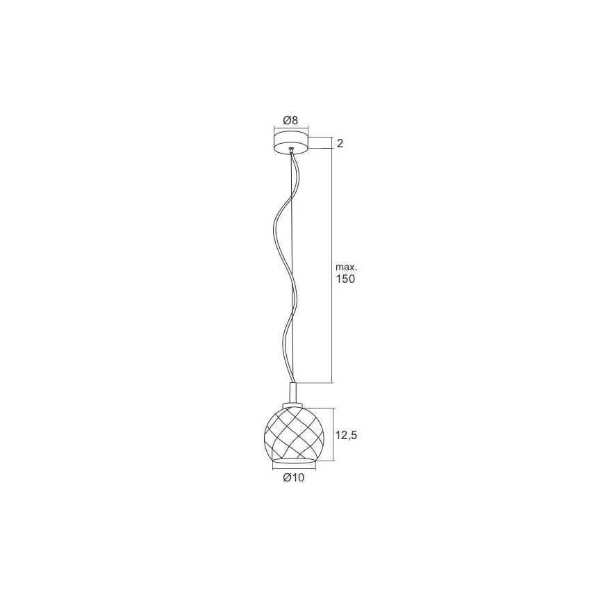 Argon 3802 - LED Lustr na lanku BELLUNO LED/5W/230V