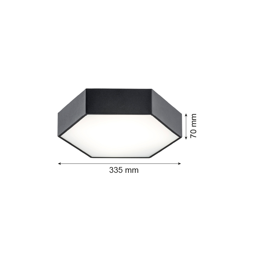 Argon 3823 - LED Stropní svítidlo ARIZONA LED/22,5W/230V černá