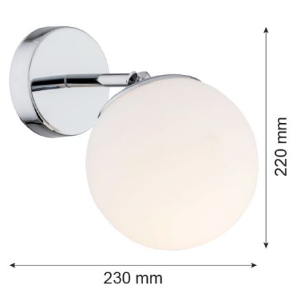 Argon 3988 - Nástěnná lampa SATELITE 1xE27/15W/230V lesklý chrom