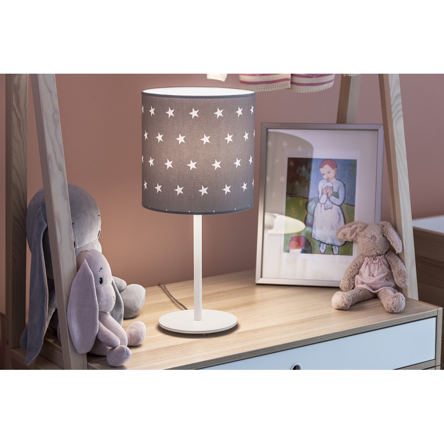 Argon 4126 - Stolní lampa MAGIC 1xE27/15W/230V šedá/bílá