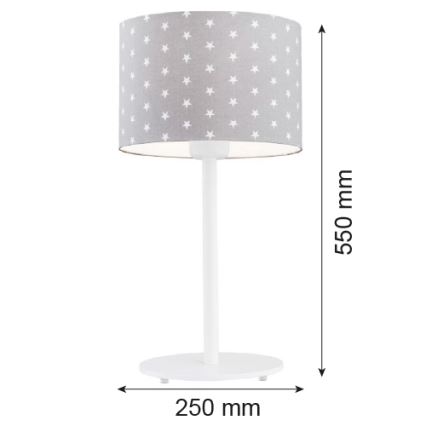 Argon 4126 - Stolní lampa MAGIC 1xE27/15W/230V šedá/bílá