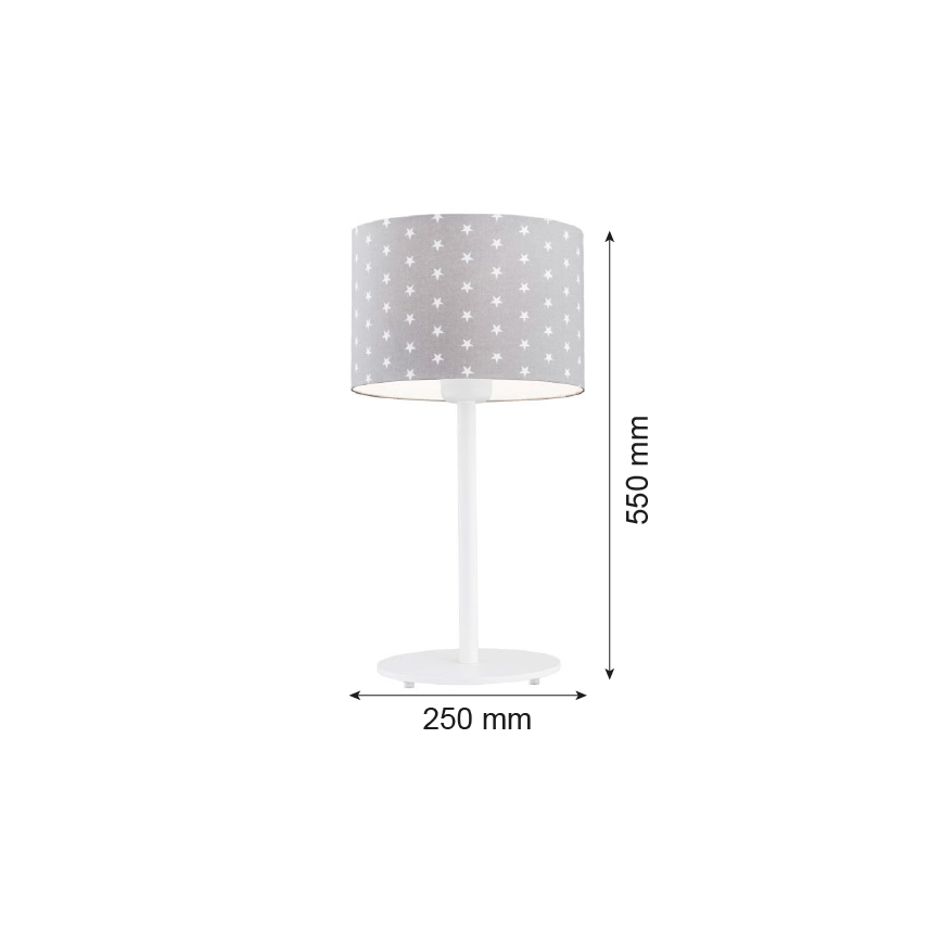Argon 4126 - Stolní lampa MAGIC 1xE27/15W/230V šedá/bílá