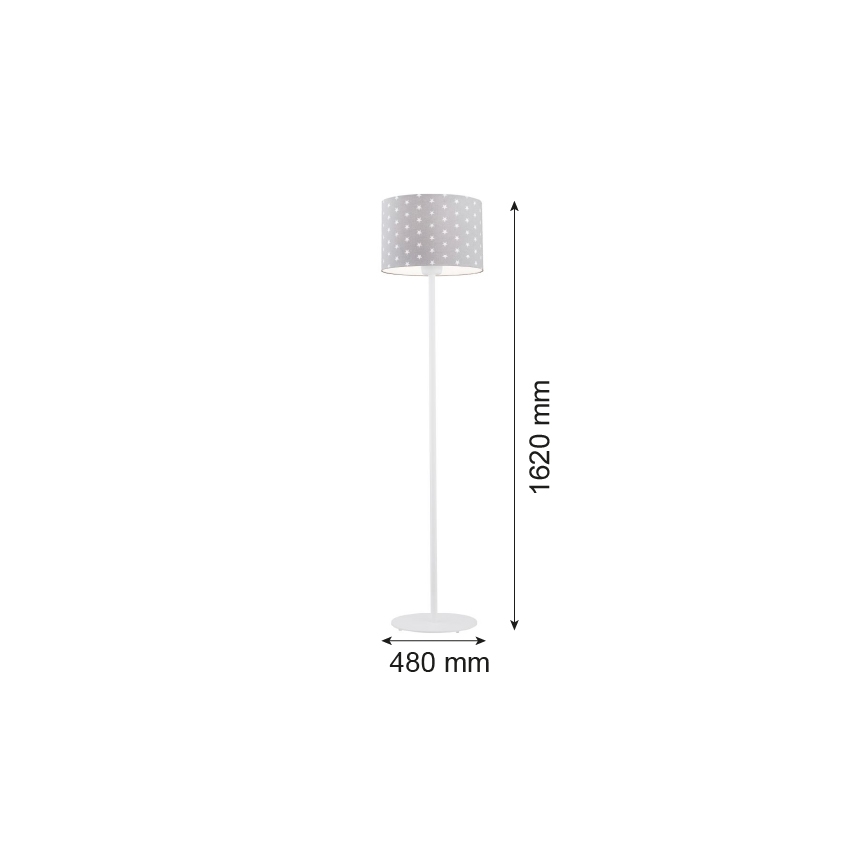 Argon 4130 - Stojací lampa MAGIC 1xE27/15W/230V šedá/bílá