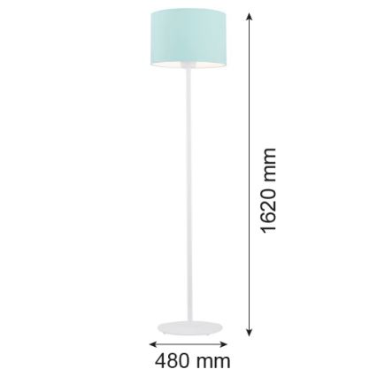 Argon 4131 - Stojací lampa MAGIC 1xE27/15W/230V tyrkysová/bílá