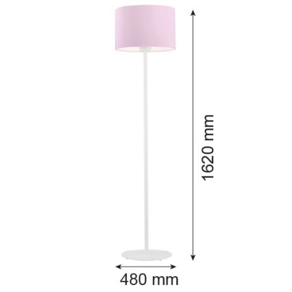 Argon 4132 - Stojací lampa MAGIC 1xE27/15W/230V růžová/bílá