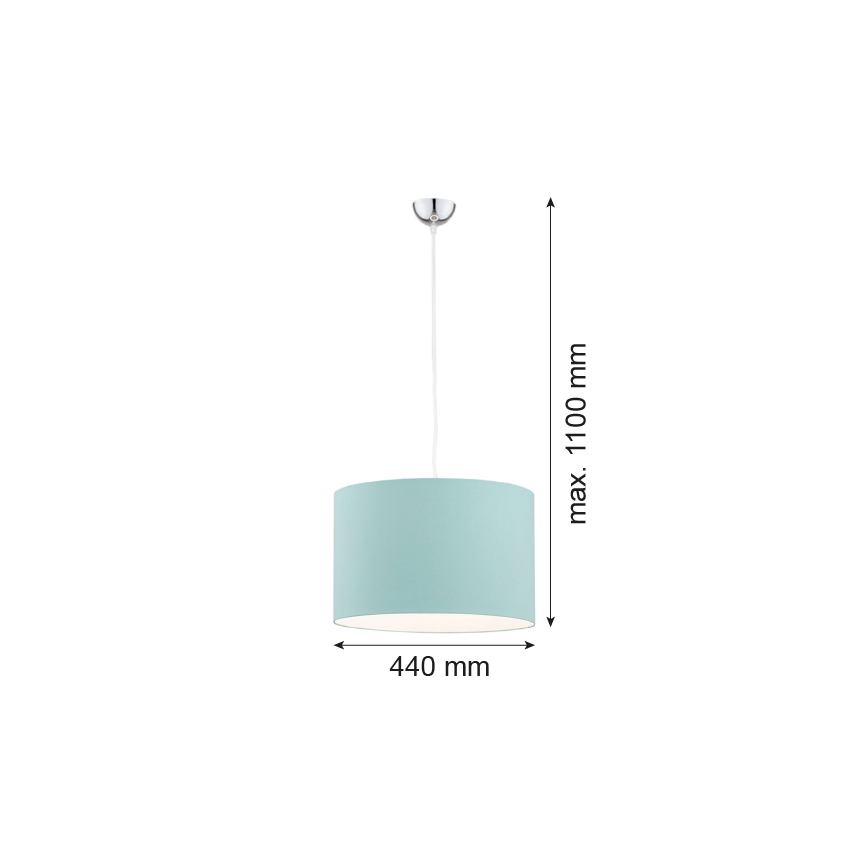 Argon 4135 - Lustr na lanku MAGIC 1xE27/15W/230V tyrkysová