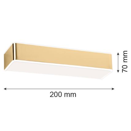 Argon 4147 - Nástěnné svítidlo RODAN 1xE27/15W/230V zlatá