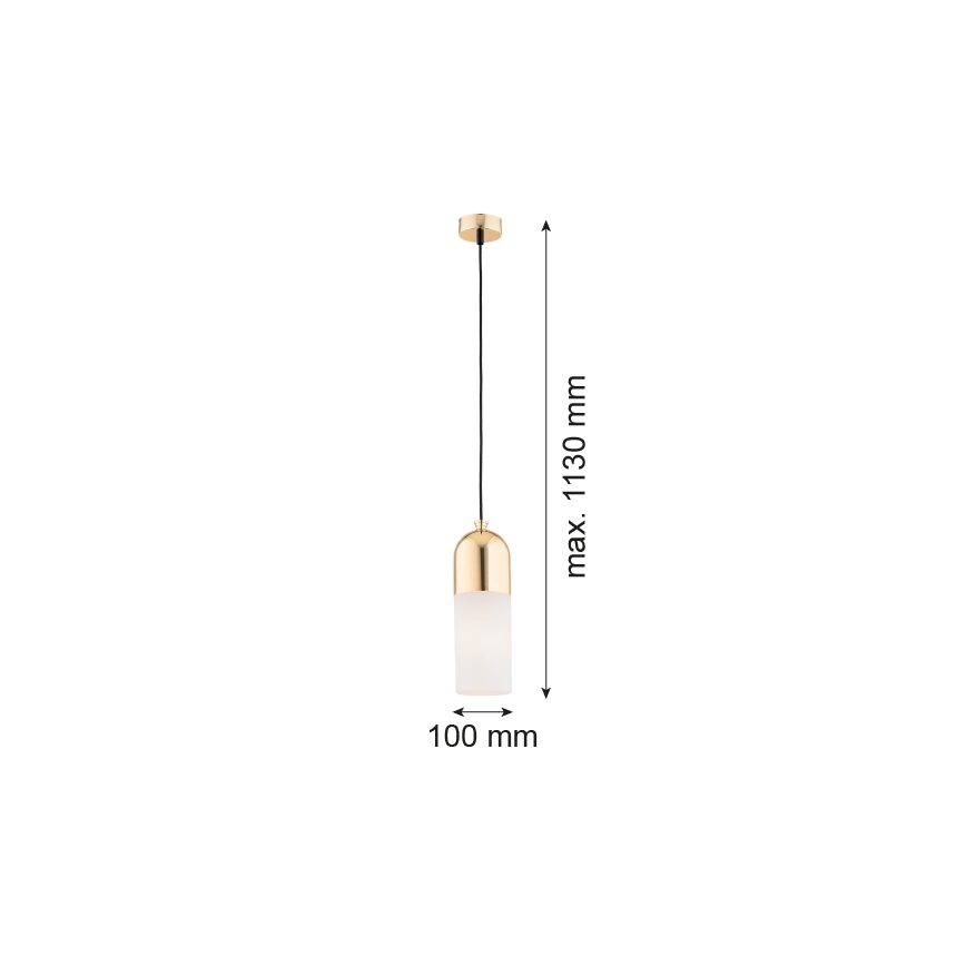 Argon 4212 - Lustr na lanku BURGOS 1xE27/15W/230V mosaz