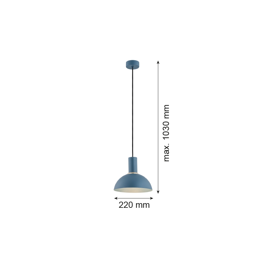 Argon 4221 - Lustr na lanku SINES 1xE27/15W/230V pr. 28 cm modrá