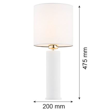 Argon 4231 - Stolní lampa ALMADA 1xE27/15W/230V bílá