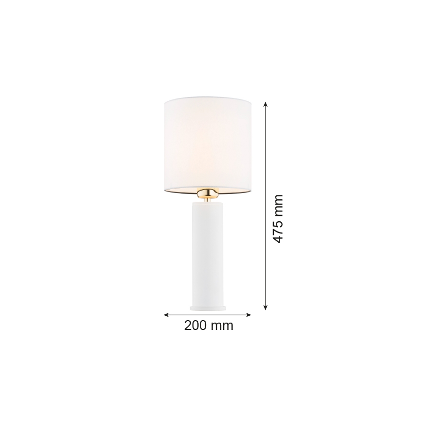 Argon 4231 - Stolní lampa ALMADA 1xE27/15W/230V bílá