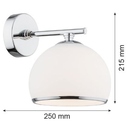 Argon 4254 - Nástěnné svítidlo MARBELLA 1xE27/15W/230V lesklý chrom