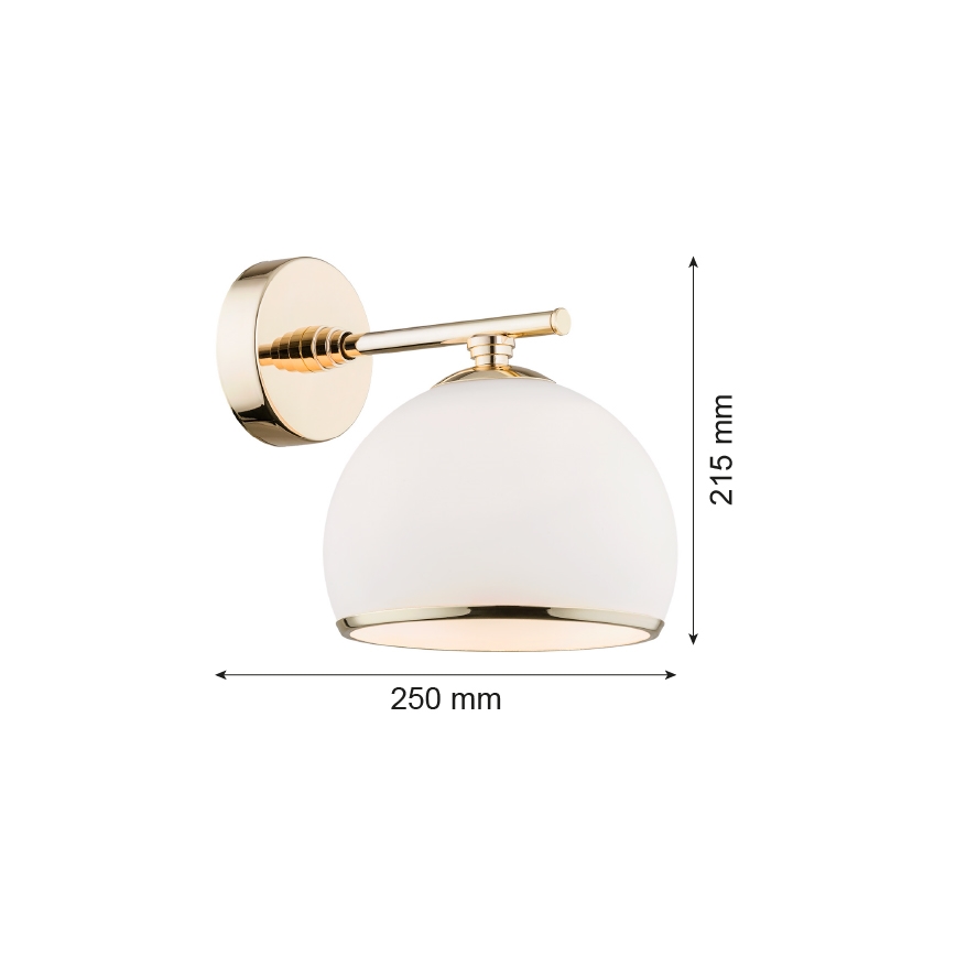 Argon 4255 - Nástěnné svítidlo MARBELLA 1xE27/15W/230V mosaz