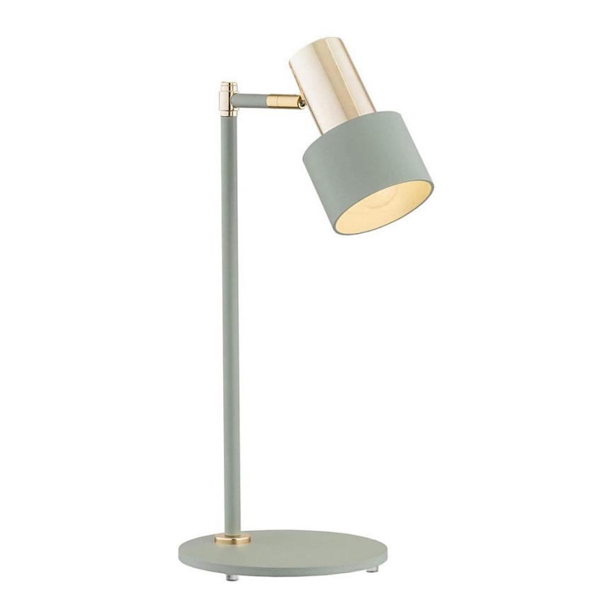 Argon 4276 - Stolní lampa DORIA 1xE27/15W/230V zelená/mosaz