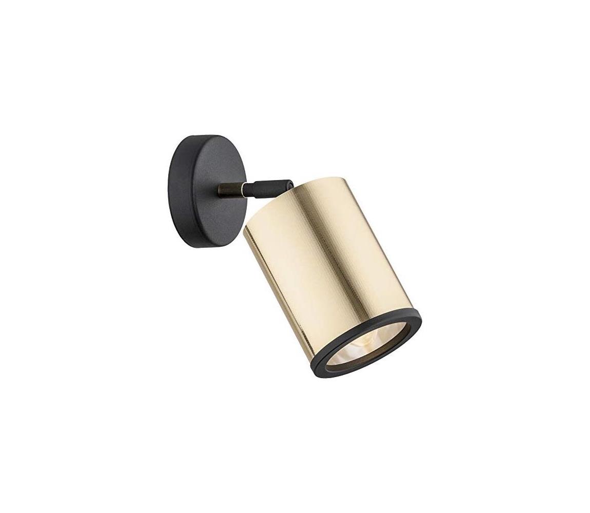 Argon Argon 4300 - Nástěnné bodové svítidlo HERMAN 1xE27/15W/230V mosaz/černá AR4300