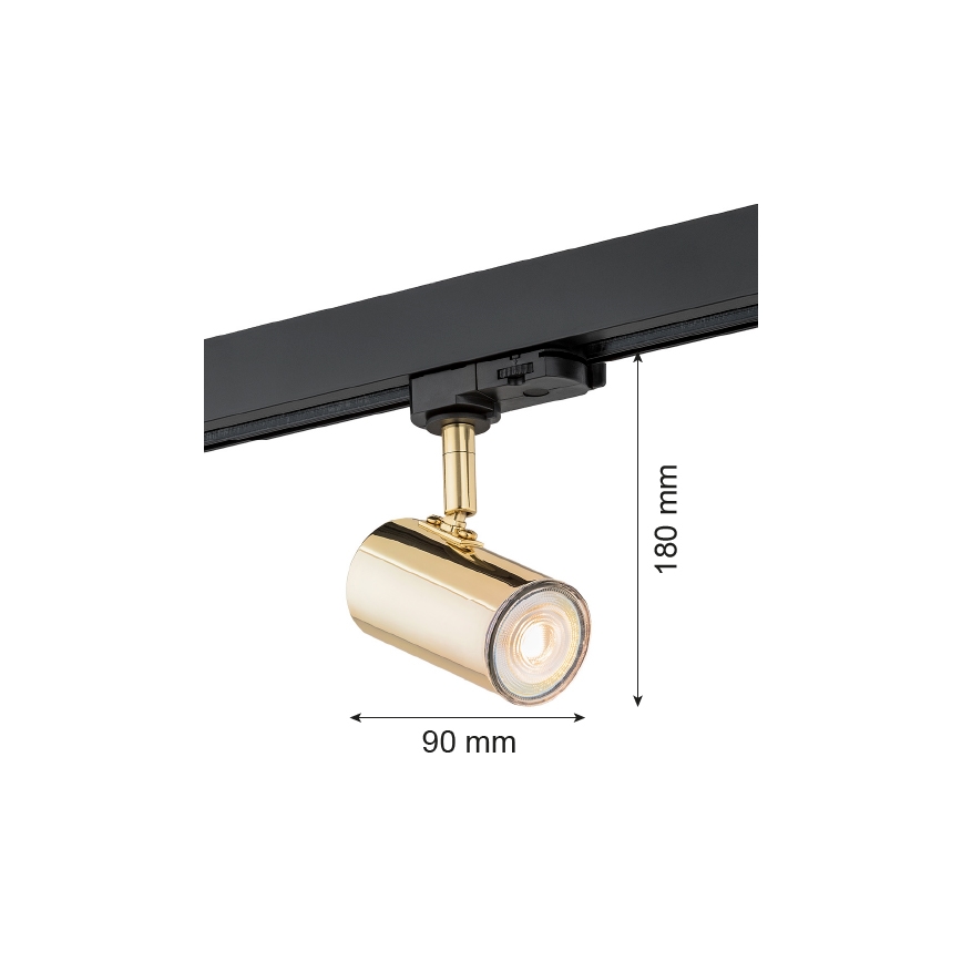 Argon 4328 - Bodové svítidlo do lištového systému HORTA 1xGU10/5W/230V mosaz