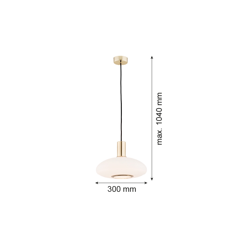 Argon 4358 - Lustr na lanku SAGUNTO 1xE27/15W/230V pr. 30 cm mosaz