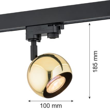 Argon 4378 - Bodové svítidlo do lištového systému MURI 1xGU10/5W/230V zlatá