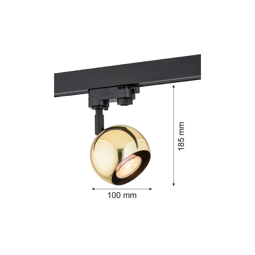 Argon 4378 - Bodové svítidlo do lištového systému MURI 1xGU10/5W/230V zlatá
