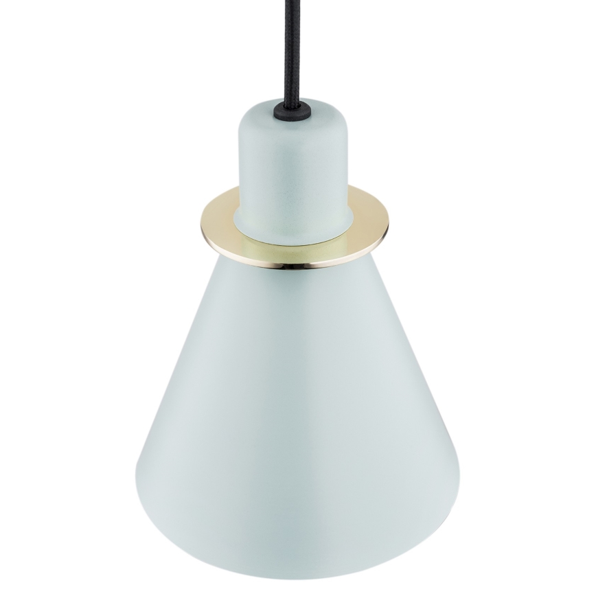 Argon 4682 - Lustr na lanku BEVERLY 1xE27/15W/230V modrá/zlatá
