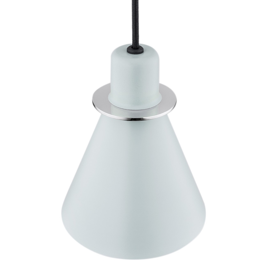 Argon 4683 - Lustr na lanku BEVERLY 1xE27/15W/230V modrá/lesklý chrom