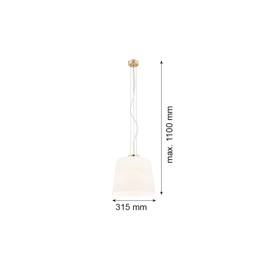 Argon 4689 - Lustr na lanku BERKLEY 1xE27/15W/230V